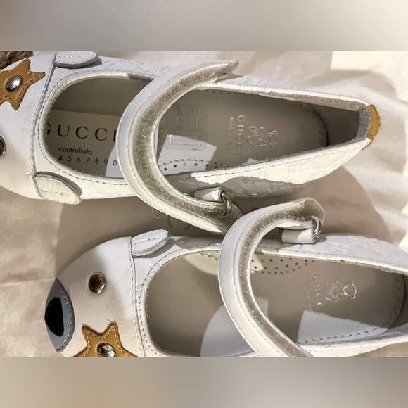 GUCCI shoes kids girls leather Bear toe Shoes.Size E21/22 US 5/6 w/Gucci Dustbag - Picture 6 of 11